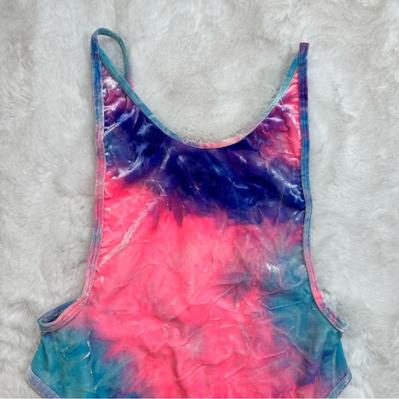 Rave Cheeky Cotton Candy Suede Bodysuit - Picture 2 of 5